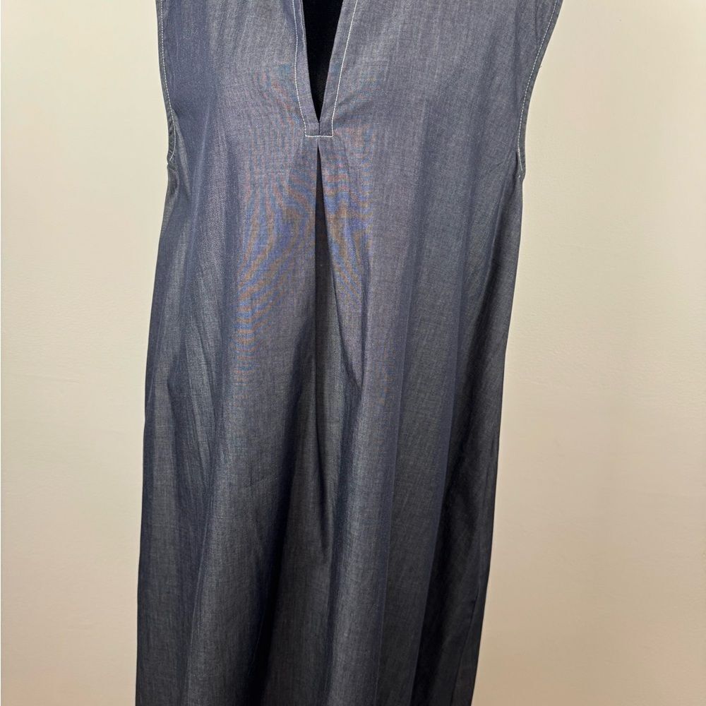 Pixie City to Sea Denim colored Sleeveless Dress Women’s Medium